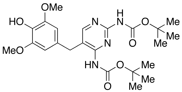 4-Demethyl N,N’-Bis-Boc-Trimethoprim - Chemical structure and product image