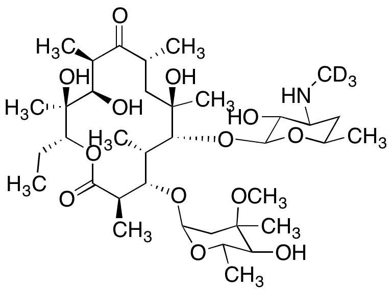 N-Demethyl Erythromycin A-d3 - Chemical structure and product image