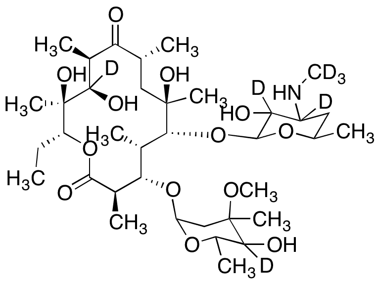 N-Demethyl Erythromycin A-d7 - Chemical structure and product image