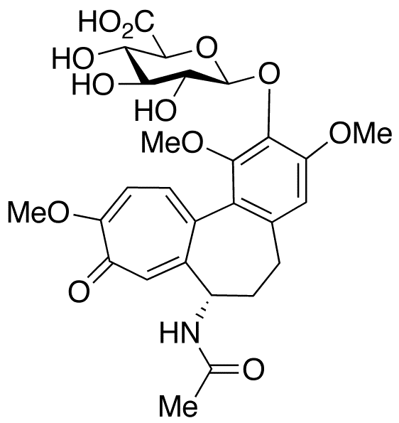 2-Demethyl Colchicine 2-O-beta-D-Glucuronide - Chemical structure and product image