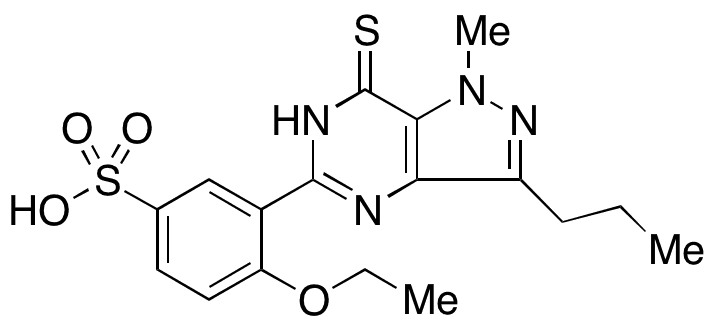 Demethylpiperazinyl 7-Desoxo 7-Thioxosildenafil Sulfonic Acid - Chemical structure and product image