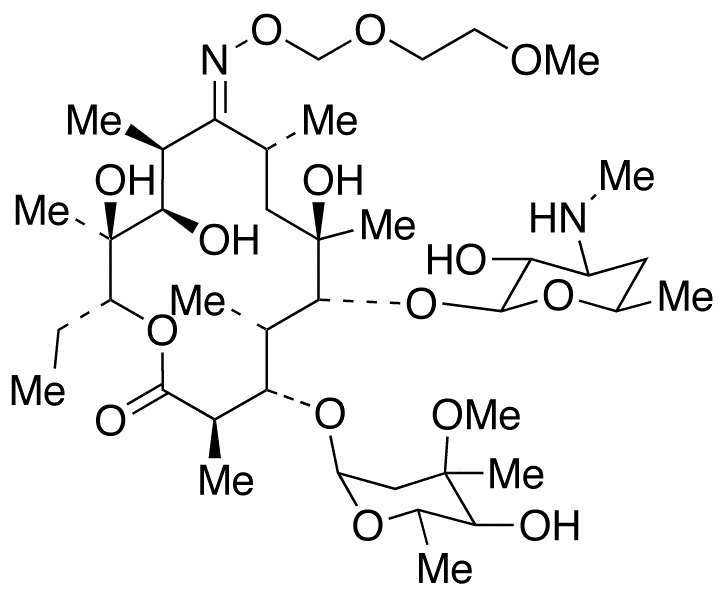 N-Demethyl Roxithromycin - Chemical structure and product image