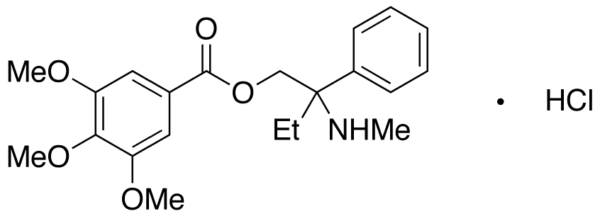 N-Demethyl Trimebutine Hydrochloride - Chemical structure and product image