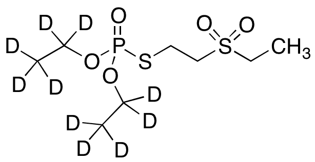 Demeton-S Sulfone-d10 - Chemical structure and product image