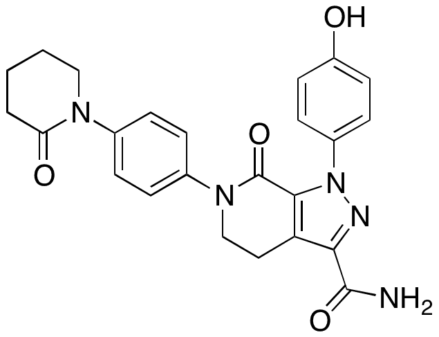 4-Demethoxy-4-hydroxy Apixaban - Chemical structure and product image