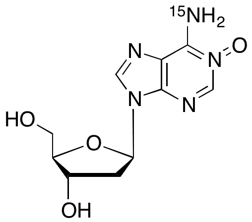 2-Deoxyadenosine-15N1 N-Oxide - Chemical structure and product image