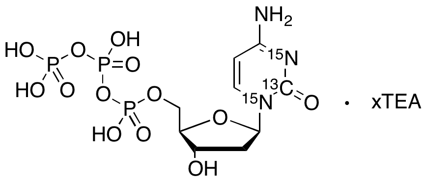 2-Deoxycytidine 5-Triphosphate-13C,15N2 Triethylamine - Chemical structure and product image