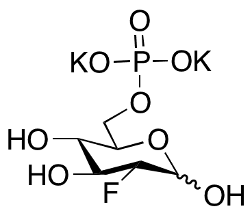 2-Deoxy-2-fluoro-D-glucose 6-Phosphate Dipotassium Salt - Chemical structure and product image