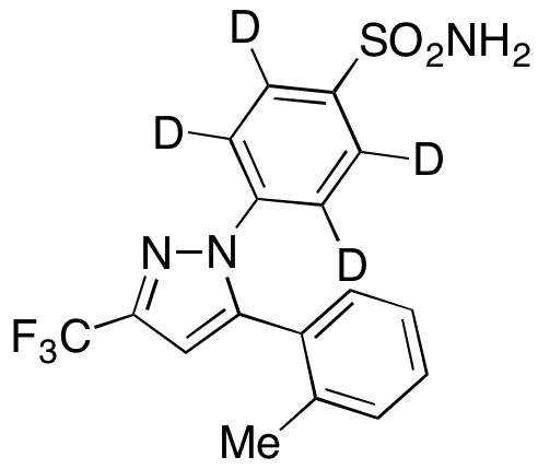 4-Desmethyl-2-methyl Celecoxib-d4 - Chemical structure and product image