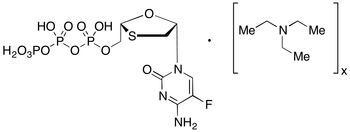 Emtricitabine Triphosphate Triethylammonium Salt - Chemical structure and product image