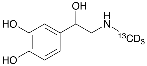 rac Epinephrine-13C,d3 - Chemical structure and product image