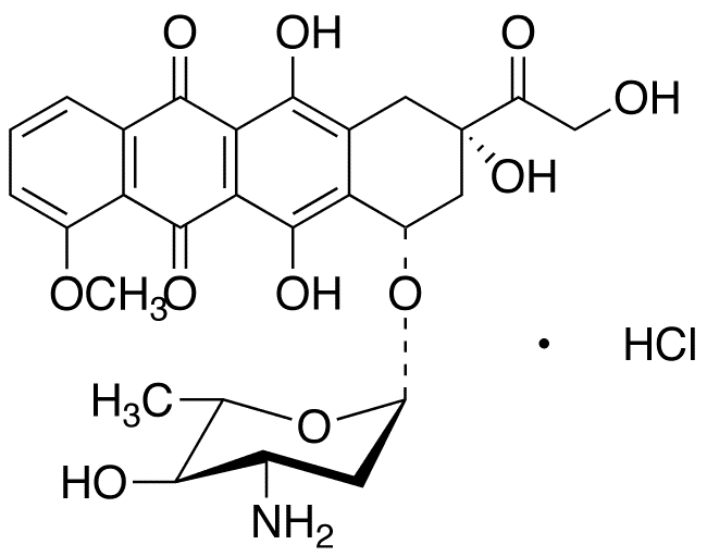 Epirubicin Hydrochloride - Chemical structure and product image