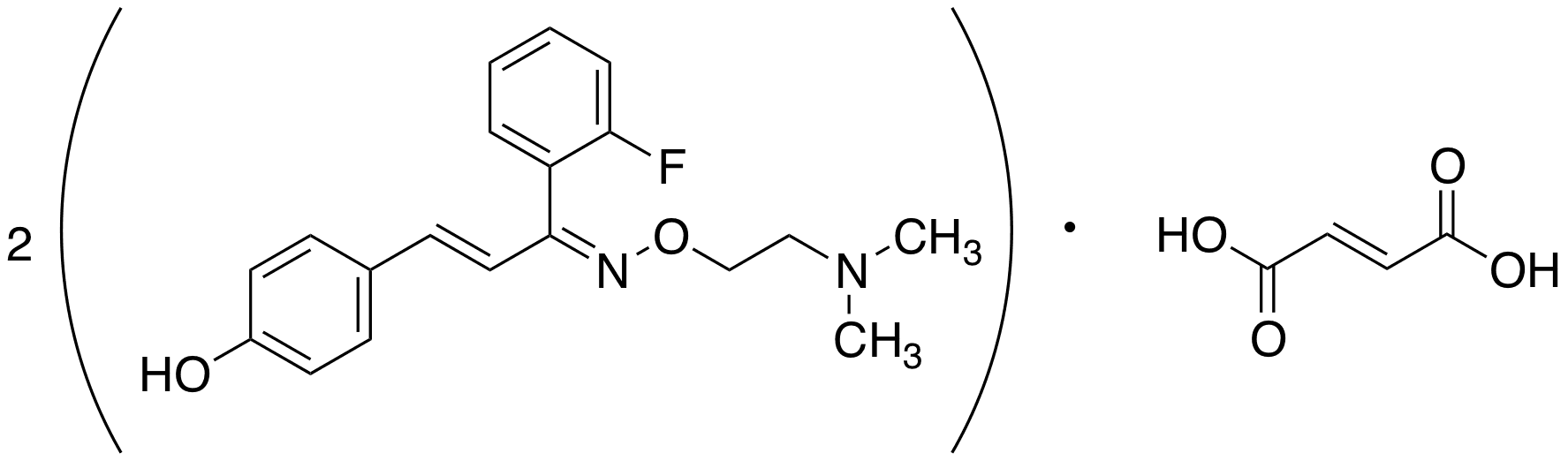 Eplivanserin Hemifumarate - Chemical structure and product image