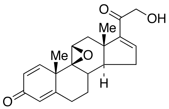 (9β,11β)-9,11-Epoxy-21-hydroxy-pregna-1,4,16-triene-3,20-dione - Chemical structure and product image