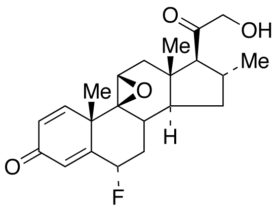 (6α,9β,11β,16α)-9,11-Epoxy-6-fluoro-21-hydroxy-16-methyl-pregna-1,4-diene-3,20-dione - Chemical structure and product image