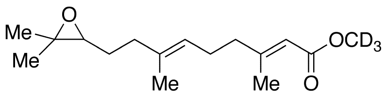 trans-trans-10,11-Epoxy Farnesenic Acid-d3 Methyl Ester - Chemical structure and product image