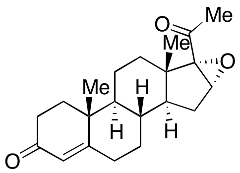 16α,17α-Epoxyprogesterone - Chemical structure and product image