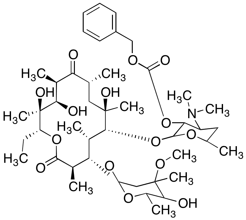 Erythromycin 2-Benzyl Carbonate - Chemical structure and product image