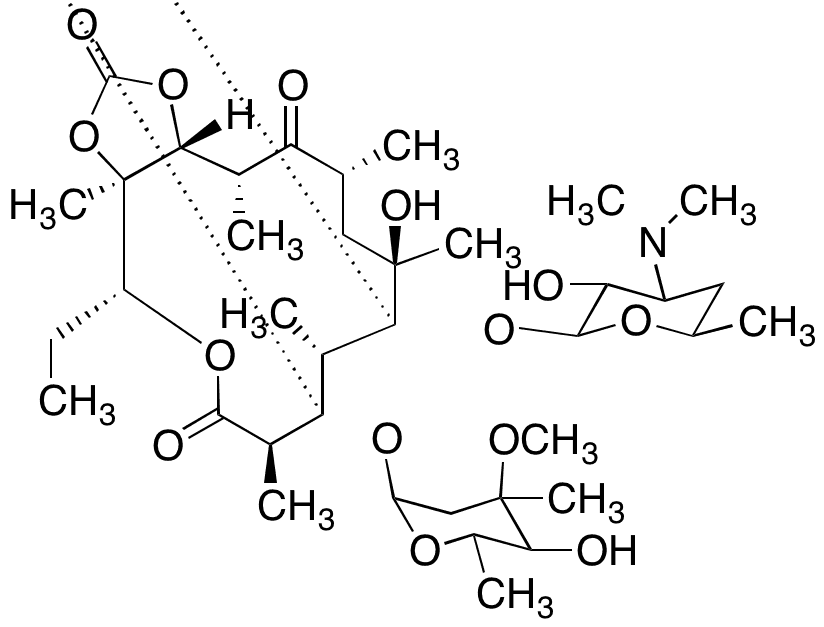 Erythromycin Cyclocarbonate - Chemical structure and product image