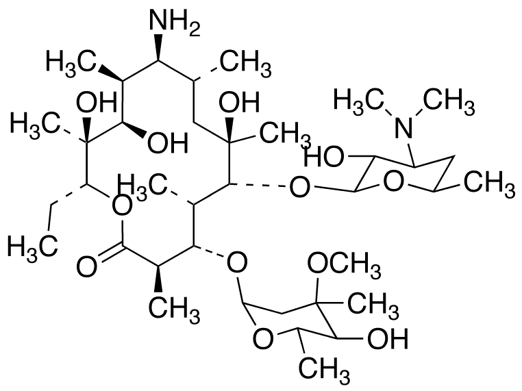 Erythromycylamine - Chemical structure and product image