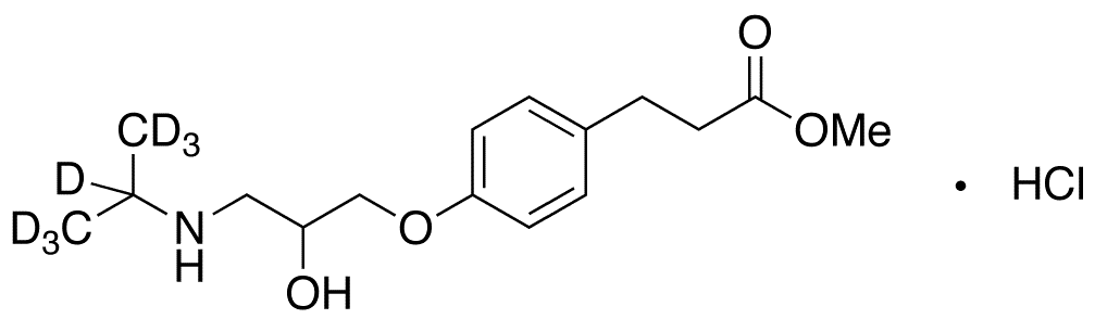 Esmolol-d7 Hydrochloride - Chemical structure and product image