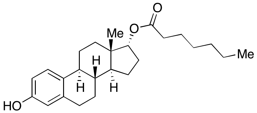 17 alpha-Estra-1,3,5(10)-triene-3,17-diol-17-heptanoate - Chemical structure and product image