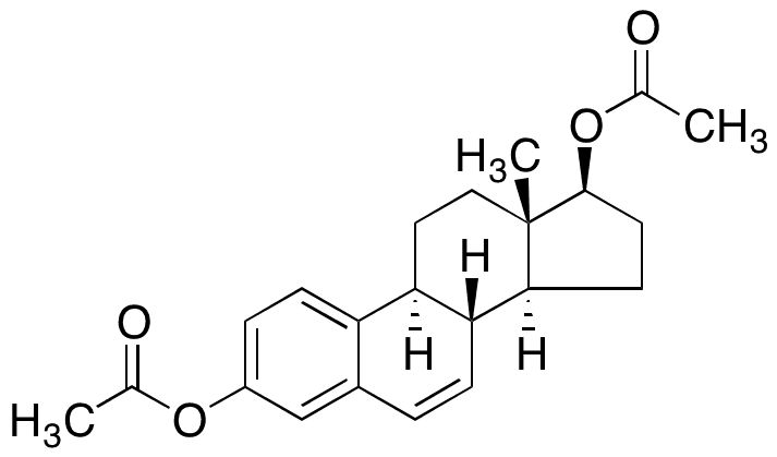 Delta 6,7-Estradiol 3,17-Diacetate - Chemical structure and product image
