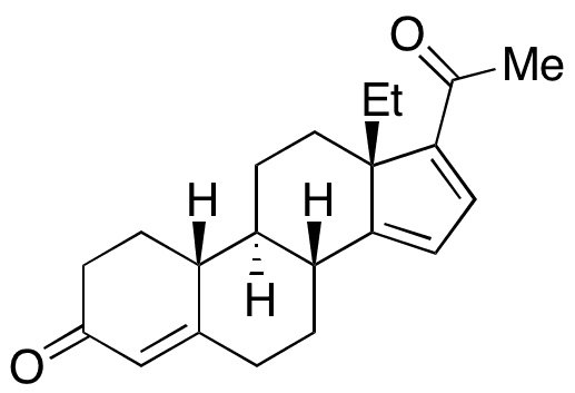 (13S)-Ethyl-18,19-dinorpregna-4,14,16-triene-3,20-dione - Chemical structure and product image