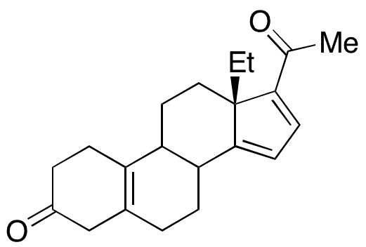 (13S)-Ethyl-18,19-dinorpregna-5,14,16-triene-3,20-dione - Chemical structure and product image