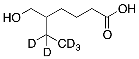 5-Ethyl-6-hydroxyhexanoic Acid-d5 - Chemical structure and product image