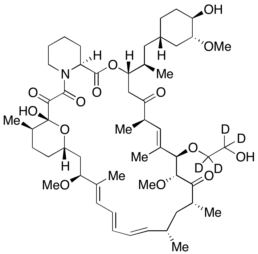 28-Ethyl-d4-hydroxy Rapamycin - Chemical structure and product image