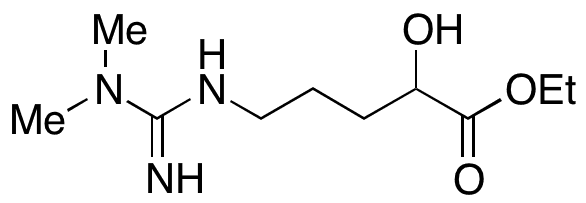 Ethyl 5-(3,3-Dimethylguanidino)-2-hydroxypentanoate - Chemical structure and product image