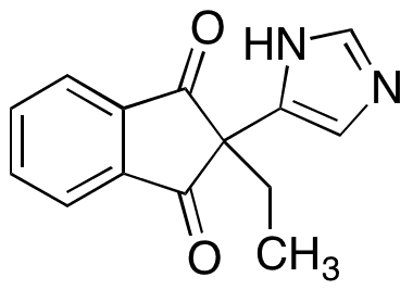 2-Ethyl-2-(1H-imidazol-5-yl)-1H-Indene-1,3(2H)-dione - Chemical structure and product image