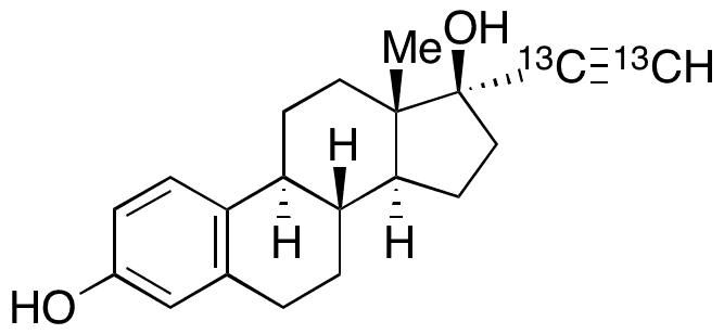 Ethynyl Estradiol-13C2 - Chemical structure and product image