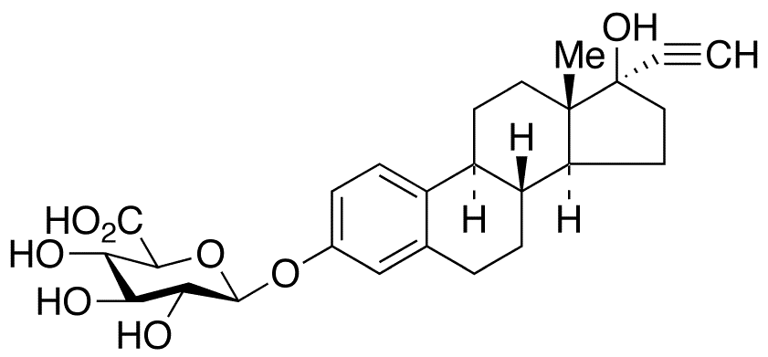 Ethynyl Estradiol 3-Beta-D-Glucuronide - Chemical structure and product image