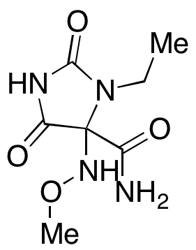 3-Ethyl-4-(methoxyamino)-2,5-dioxo-4-imidazolidinecarboxamide - Chemical structure and product image