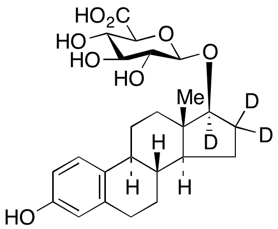 17 Beta-Estradiol-d3 17 Beta-D-Glucuronide - Chemical structure and product image