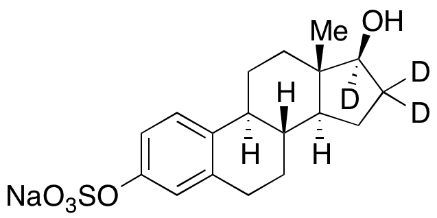 17 Beta-Estradiol 3-O-Sulfate-d3 Sodium Salt - Chemical structure and product image