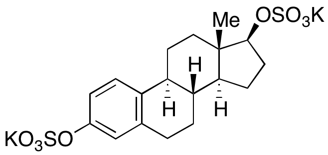 Beta-Estradiol 3,17-Disulfate Dipotassium Salt - Chemical structure and product image
