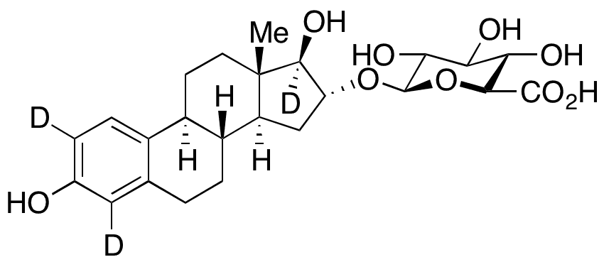 Estriol-d3 16-O-Beta-D-Glucuronide - Chemical structure and product image
