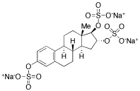Estriol Trisulfate Trisodium Salt - Chemical structure and product image