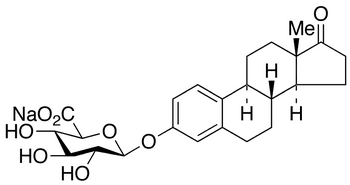 Estrone Beta-D-Glucuronide Sodium Salt - Chemical structure and product image