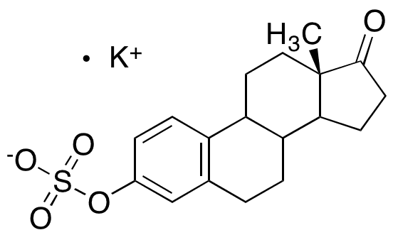 Estrone 3-Sulfate Potassium Salt - Chemical structure and product image