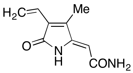 (2Z)​-2-​(4-Ethenyl-​1,​5-​dihydro-​3-​methyl-​5-​oxo-​2H-​pyrrol-​2-​ylidene)​acetamide - Chemical structure and product image
