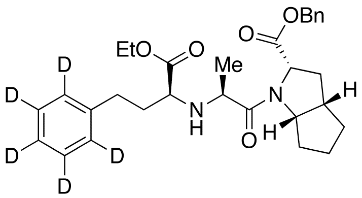 Ramipril Benzyl Ester-d5 - Chemical structure and product image