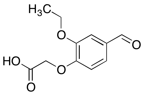 (2-Ethoxy-4-formylphenoxy)acetic Acid - Chemical structure and product image