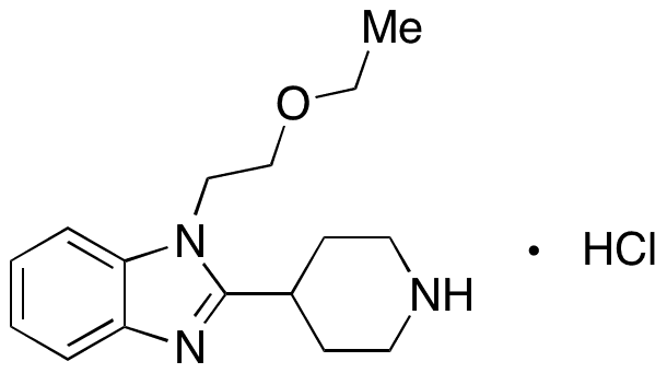 1-(2-Ethoxy-ethyl)-2-piperidin-4-yl-1H-benzimidazole Hydrochloride - Chemical structure and product image