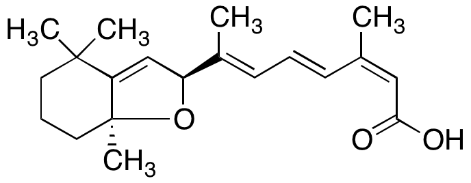 Rac-5,8-trans-5,8-Epoxy-13-cis Retinoic Acid - Chemical structure and product image