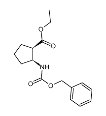 Ethyl (1R,2S)-2-(cbz-Amino)cyclopentanecarboxylate - Chemical structure and product image