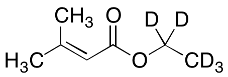 Ethyl-d5 3-Methyl-2-butenoate - Chemical structure and product image